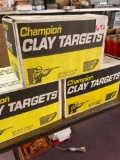 three boxes clay targets