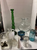 miscellaneous glass items