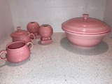 fiesta casserole candle stick holder creamer sugar