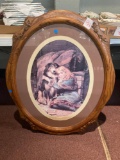 Girl and dog picture