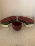 Longaberger trays and a bowl