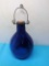 Cobalt blue glass fly trap