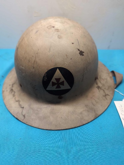 WW II civil defense firefighters helmet