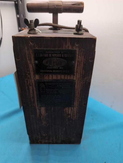 Antique Du Pont blasting machine