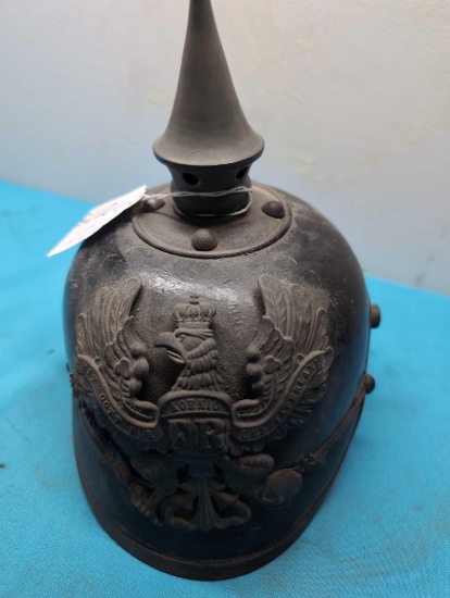 German WW I pickelhaube helmet