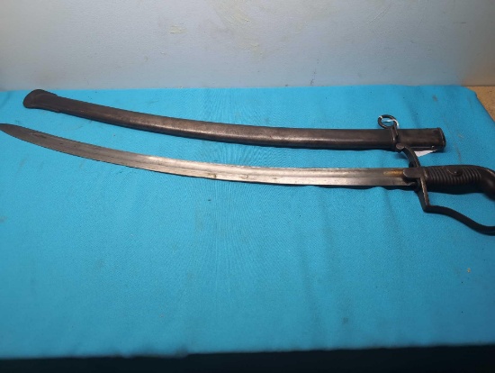 German 1873 Artillery Sword with scabbard