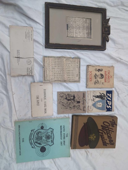 World War II military paper items