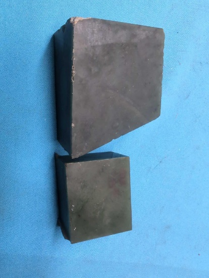 2 polished chunks of Montana Jade