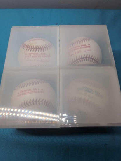 4 Official World Series baseballs