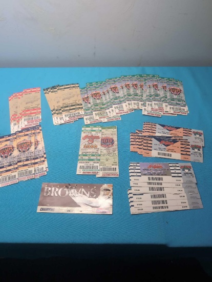 Large amt Cleveland Indians tickets 1995 to 2000