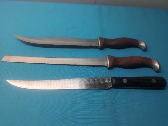 2 Cutco knives and a Warther knife