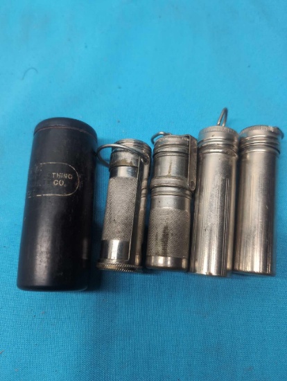 5 antique match safes