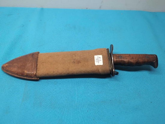 US Model 1917 bolo knife and scabbard