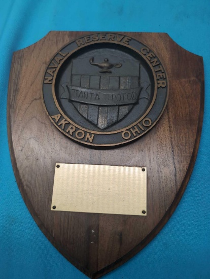 Naval Reserve Center Akron Ohio plaque