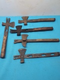 5 antique crate tomahawks