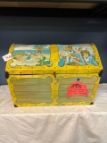 1950s large wolverine Tin Litho pirate toy chest rare hard to find