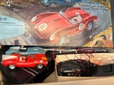 Strombecker road racing slot car set with two cars