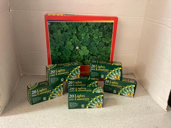 Sealed St Patrick?s Day puzzle 6 new boxes green lights