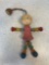 Old wooden jointed crib toy