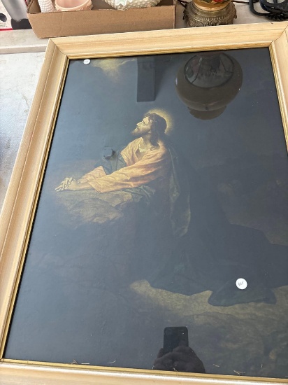 Framed Art Jesus 27x35