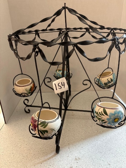 Vintage Rotating Plant Stand