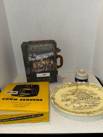 Marblehead Puzzle Morton Salt Container
