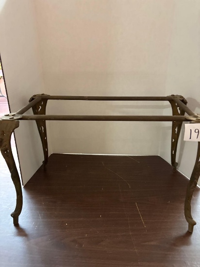 Antique Iron Base 12 high 24 wide 16 high