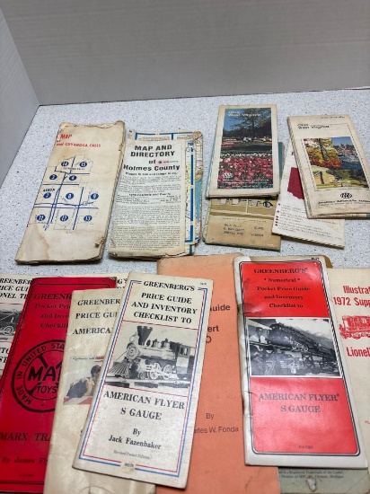 Marx Lionel American flyer price guides brochures etc.