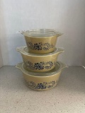 Pyrex Three Piece Casserole