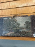 Painted art on slate
