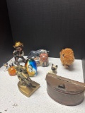 Goebel Cat Paper Weights Marble Bull Buffalo