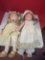 2 Vintage Holly Hobbie friend large stuffed dolls-- Heather and Amy