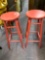two barstools