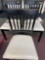Three contemporary craftsman style dining room chairs