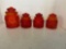 LE Smith moon and stars Amberina canisters