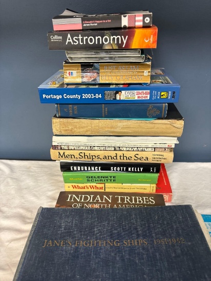 books Jane fighting ships tribes of North America etc.