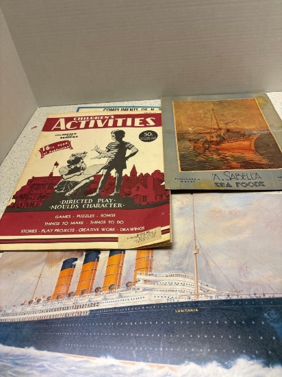 A.Sabella Sea Food San Francisco CA Menu Tin Signs