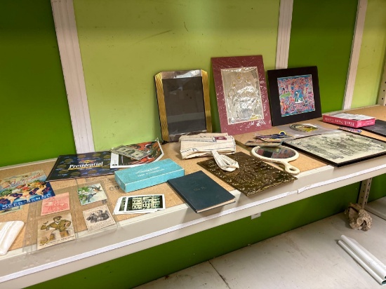 vintage postcards Cherokee art Sunoco presidential coins stethoscope etc.