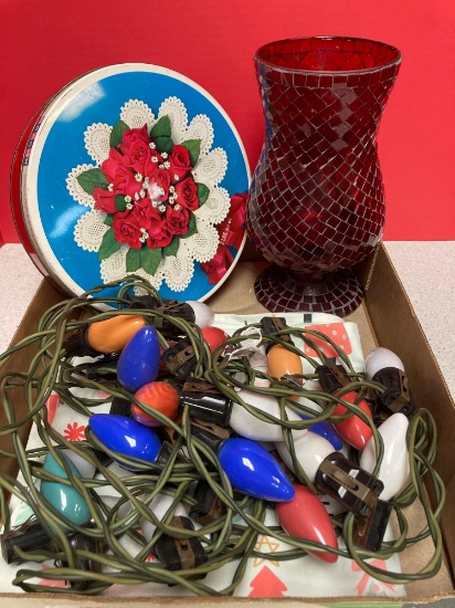 Vintage Christmas lights and more