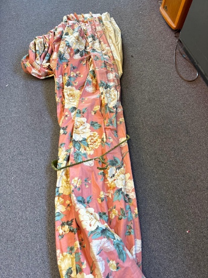 vintage drapery panels