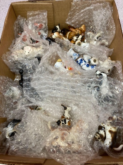 Vintage bone china dogs