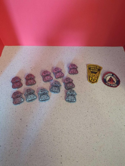 Willoughby junior police department badges Cuyahoga falls police patches
