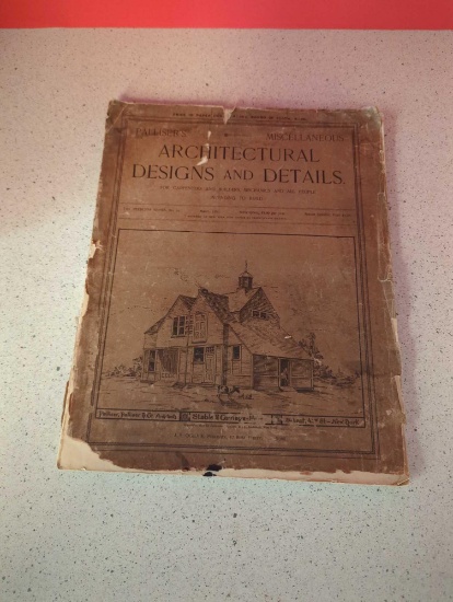1891 Book pallisers architectural designs and details great illustrations