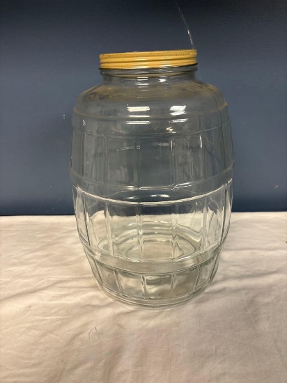 vintage pickle jar 14 inches tall