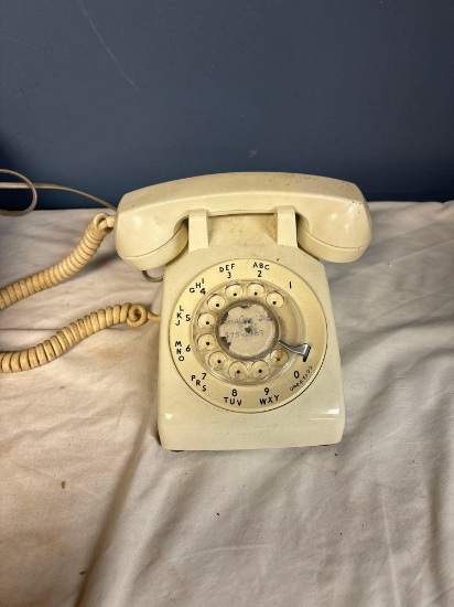 vintage desk phone with box!!