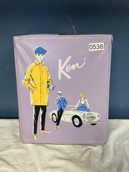 1962 Ken doll case with doll clothing accessories