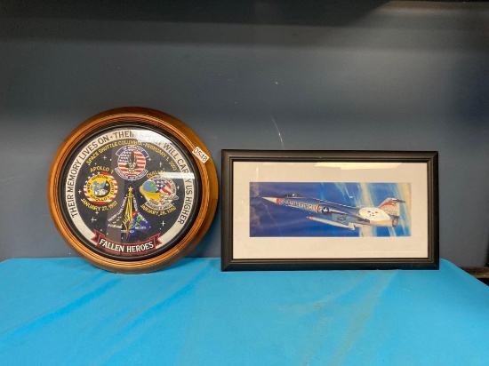 Fallen Heroes clock and Air Force photo