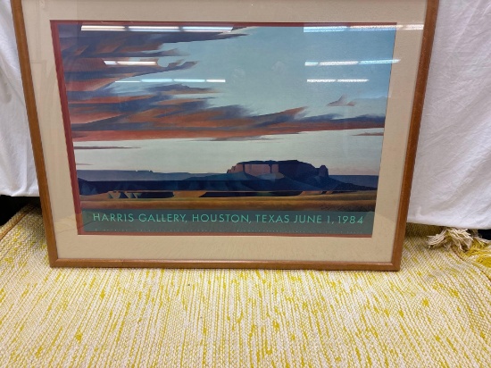 Harris Gallery Houston Texas June 1, 1984 framed southwestern