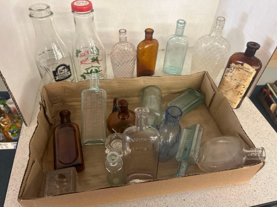 antique glass bottles