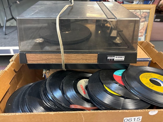 BSR mini changer 45 RPM records